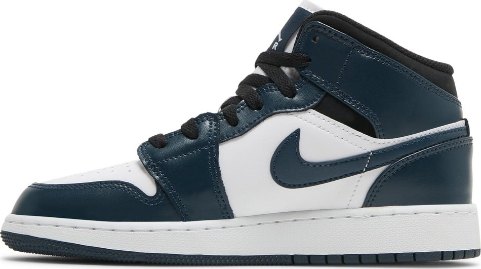 Best Replica Air Jordan 1 Mid GS  Armory Navy  554725-411 - Colareps