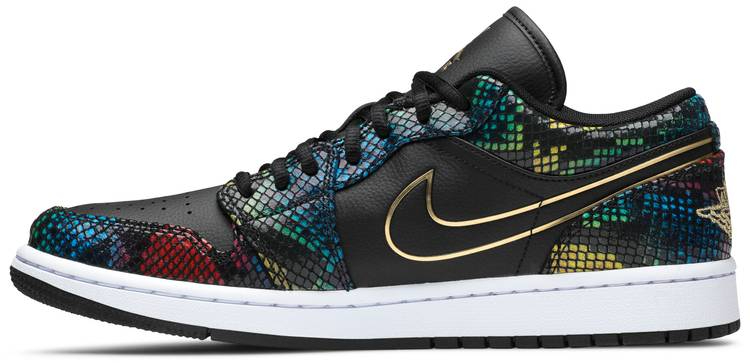 Best Replica Wmns Air Jordan 1 Low  Multi Snakeskin  CW5580-001 - Colareps