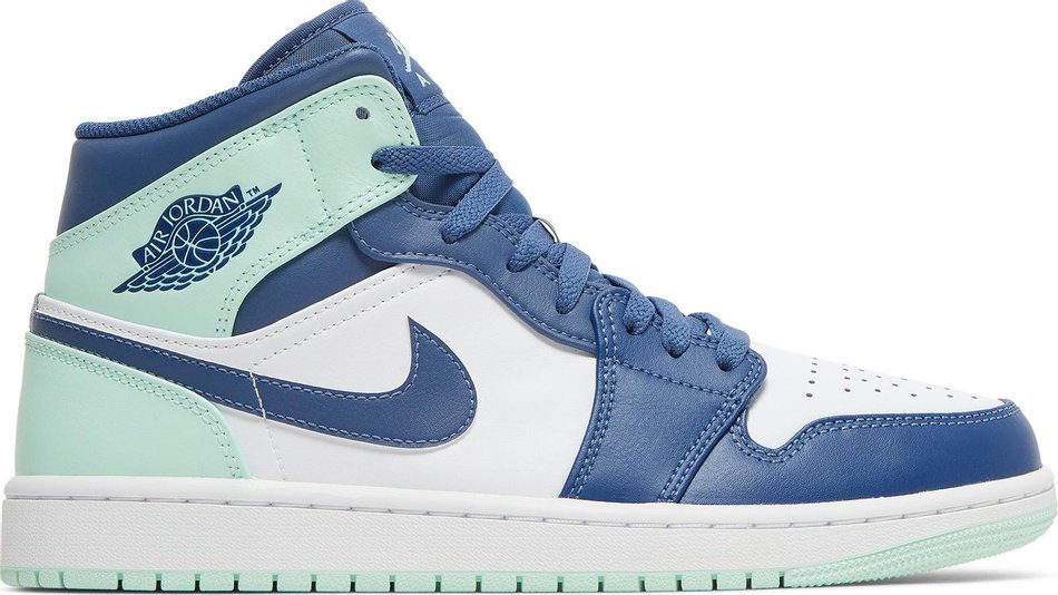 Best Replica Air Jordan 1 Mid  Blue Mint  554724-413 - Colareps