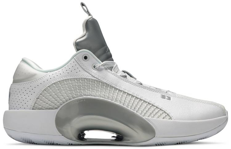 Best Replica Air Jordan 35 Low PF  White Metallic Silver  CW2459-100 - Colareps