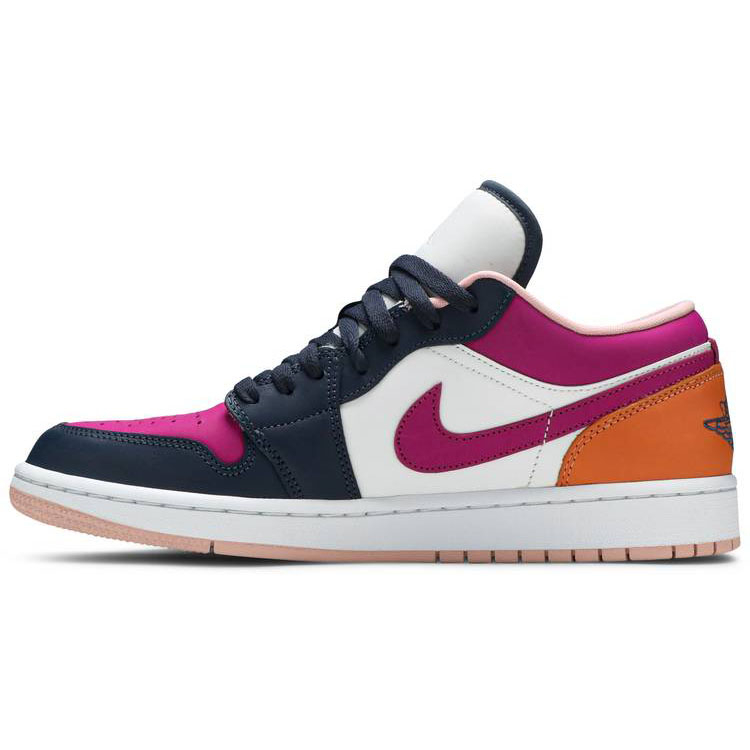 Best Replica Wmns Air Jordan 1 Low SE  Mismatched-Purple Magenta  DJ4342-400 - Colareps
