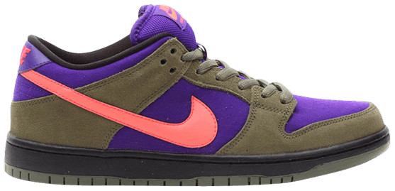 Best Replica Dunk Low Pro SB  Medium Olive Atomic Red  304292-265 - Colareps