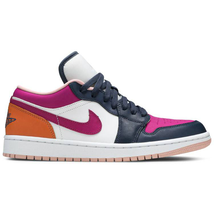 Best Replica Wmns Air Jordan 1 Low SE  Mismatched-Purple Magenta  DJ4342-400 - Colareps