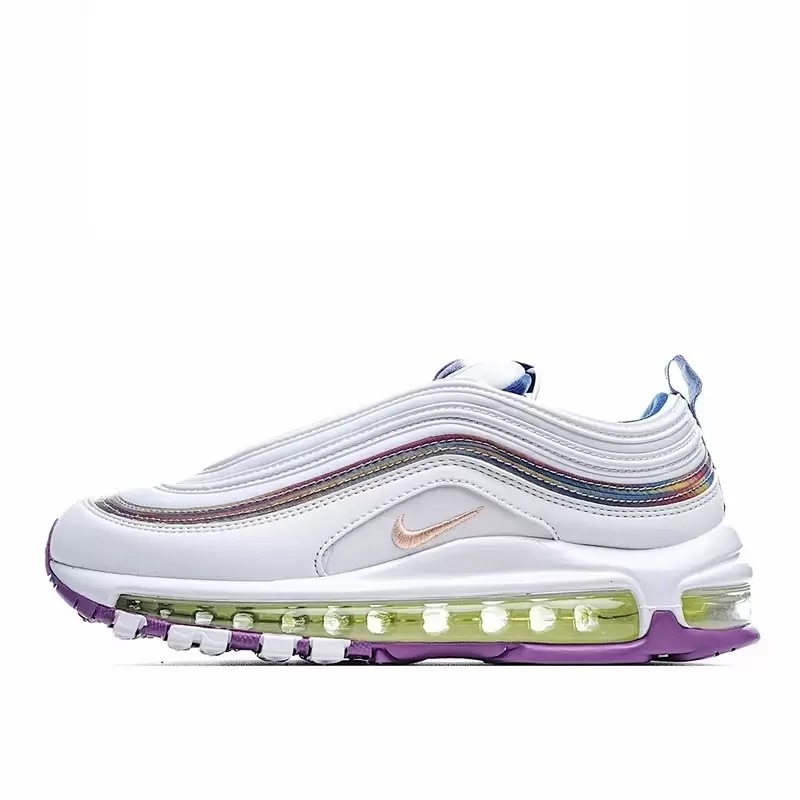 Best Replica Wmns Air Max 97 SE  White Iridescent Stripes  CW2456-100 - Colareps