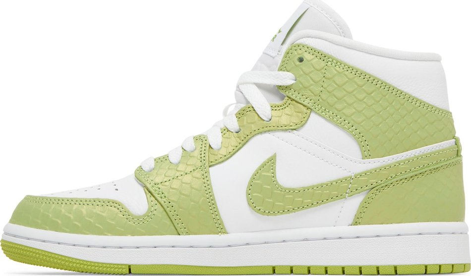 Best Replica Wmns Air Jordan 1 Mid SE  Green Python  DV2959-113 - Colareps