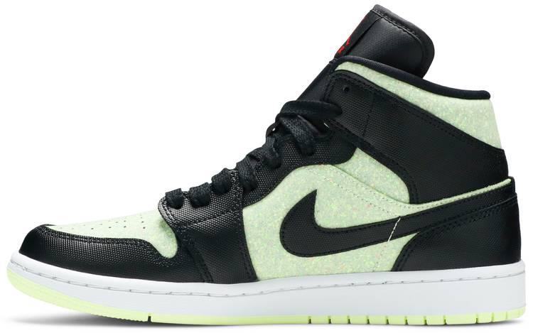 Best Replica Wmns Air Jordan 1 Mid SE  Black Barely Volt  CV5276-003 - Colareps