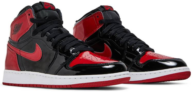 Best Replica Air Jordan 1 Retro High OG GS  Patent Bred  575441-063 - Colareps