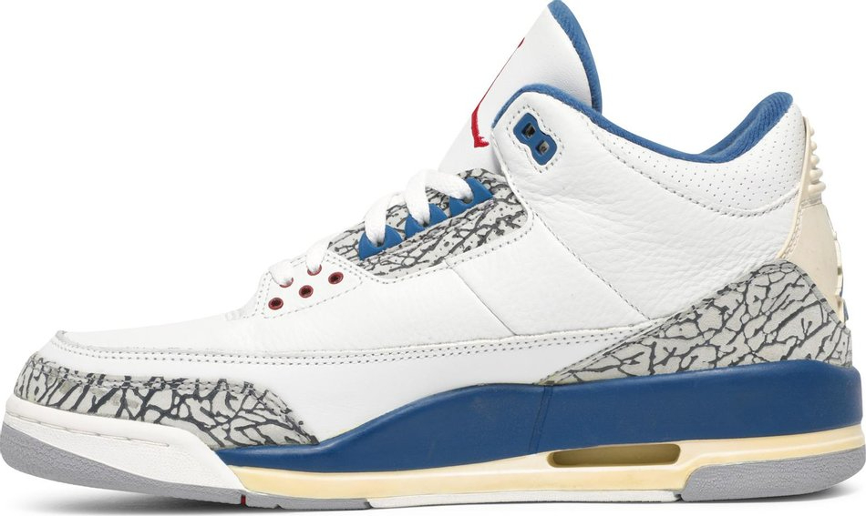 Best Replica Air Jordan 3 Retro  True Blue  2001 136064-141 - Colareps