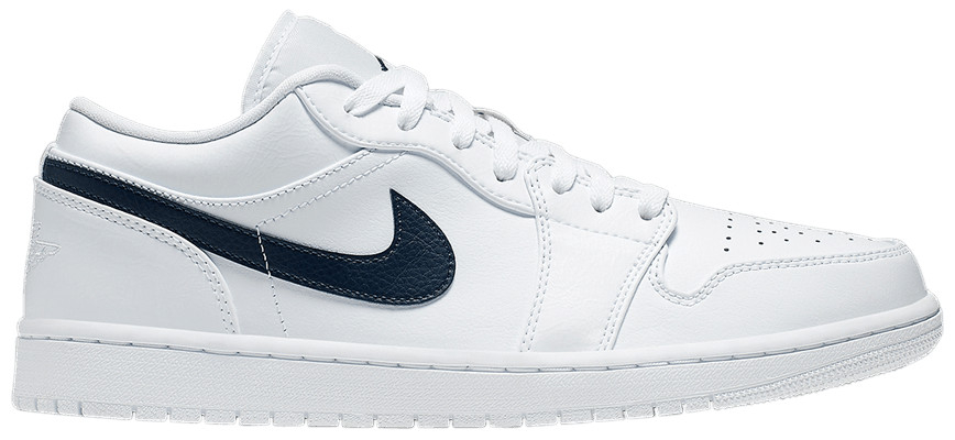 Best Replica Air Jordan 1 Low  White Obsidian  553558-114 - Colareps