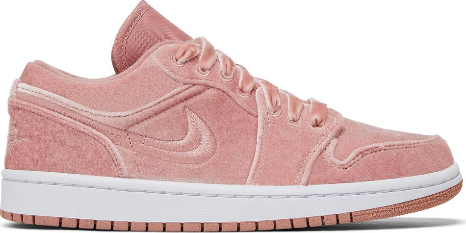 Best Replica Wmns Air Jordan 1 Low SE  Pink Velvet  DQ8396-600 - Colareps