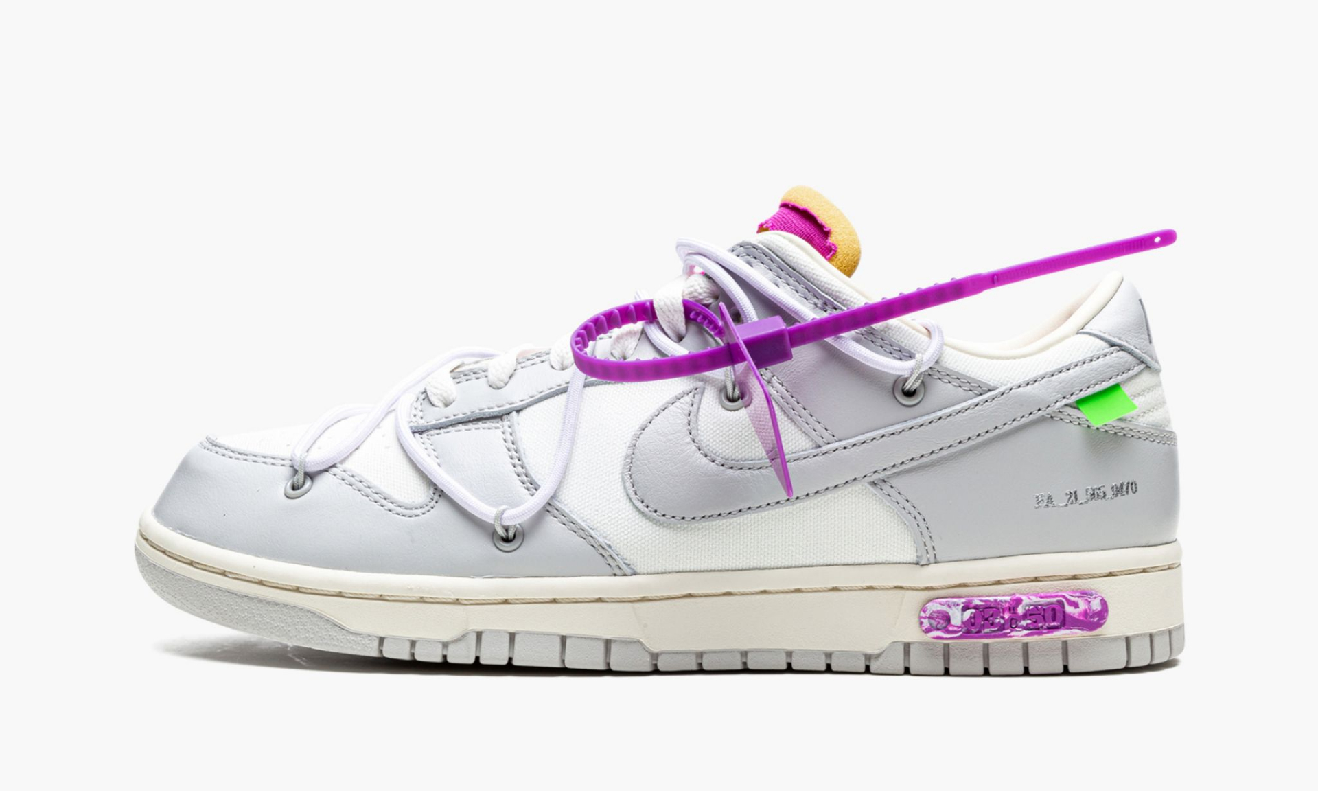 Best Replica Off-White x Dunk Low  Lot 03 of 50  DM1602-118 - Colareps