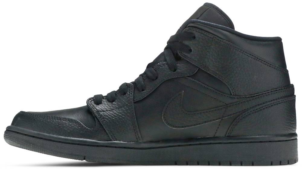 Best Replica Air Jordan 1 Mid  Triple Black  554724-091 - Colareps