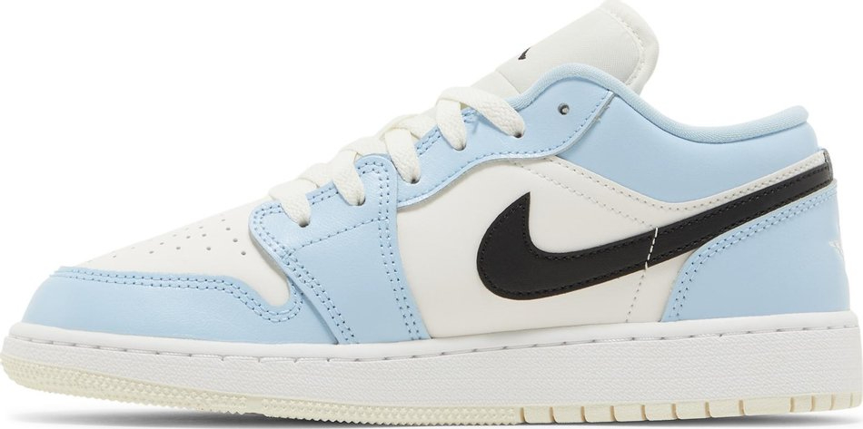 Best Replica Air Jordan 1 Low GS  Ice Blue  554723-401 - Colareps