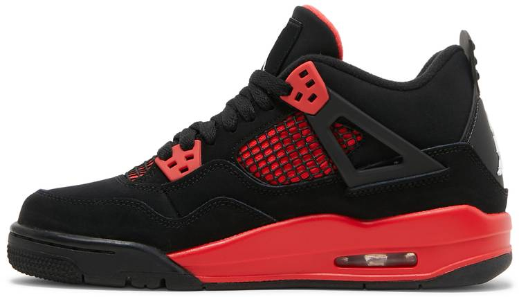 Best Replica Air Jordan 4 Retro GS  Red Thunder  408452-016 Replicas - Colareps