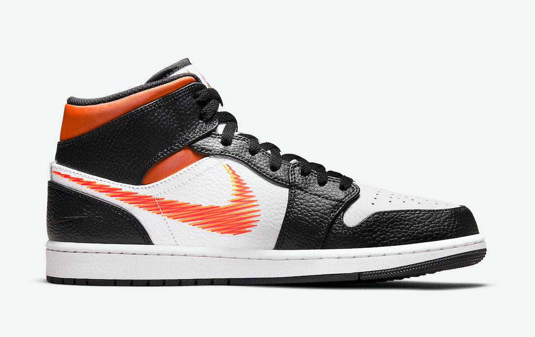 Best Replica Air Jordan 1 Mid  Zig Zag Swoosh  DN4929-100 - Colareps