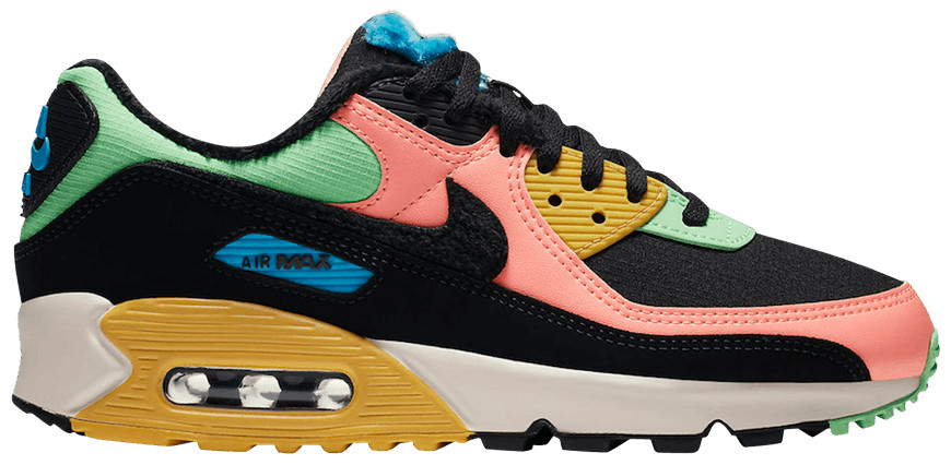 Best Replica Wmns Air Max 90  Fur Multi-Color  CT1891-600 - Colareps