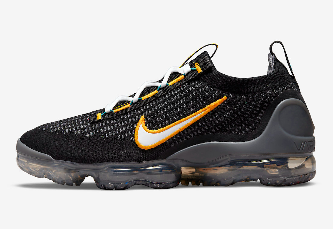 Best Replica Air VaporMax 2021 Flyknit  Black University Gold  DH4086-001 - Colareps