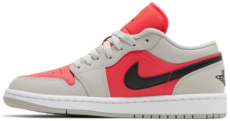 Best Replica Air Jordan 1 Low  Light Iron Ore Siren Red  DC0774-060 - Colareps