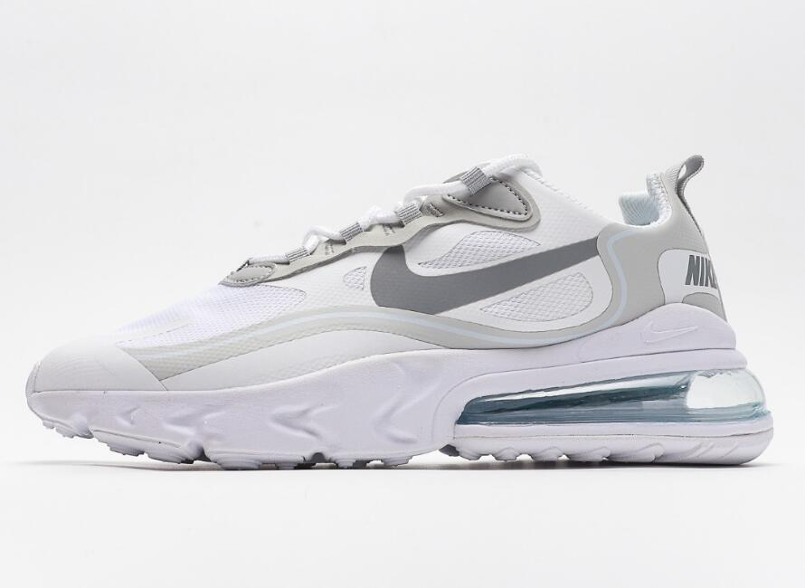 Best Replica Air Max 270 React  White Light Smoke Grey  CV1632-100 - Colareps