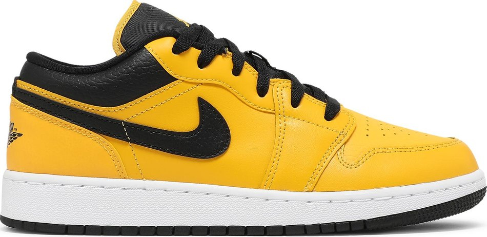 Best Replica Air Jordan 1 Low GS  University Gold Black  553560-700 - Colareps