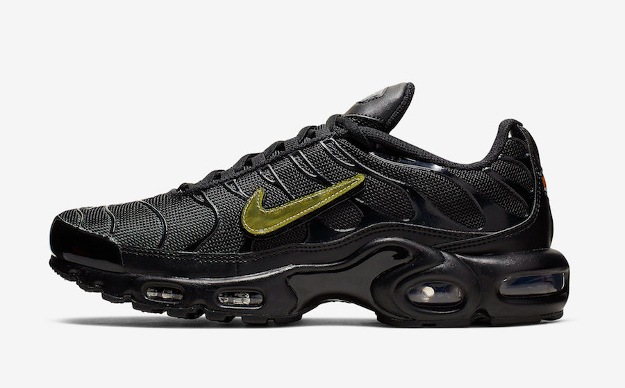Best Replica Air Max Plus  Removable Swoosh-Black Gold  CJ9696-001 - Colareps