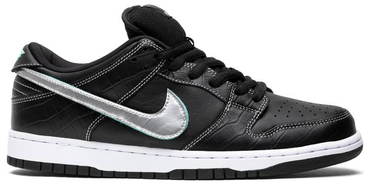 Best Replica Diamond Supply Co. x Dunk Low Pro SB  Black Diamond  BV1310-001 - Colareps