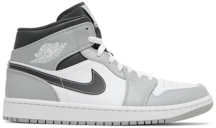 Best Replica Air Jordan 1 Mid  Light Smoke Grey  554724-078 - Colareps