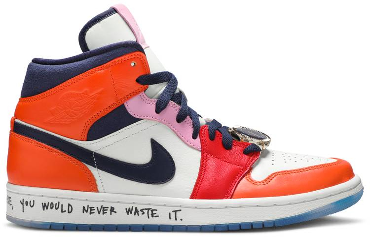 Best Replica Melody Ehsani x Air Jordan 1 Mid  Fearless  CQ7629-100 - Colareps