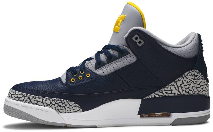 Best Replica Air Jordan 3 Retro  Michigan  PE AJ3-820064 - Colareps