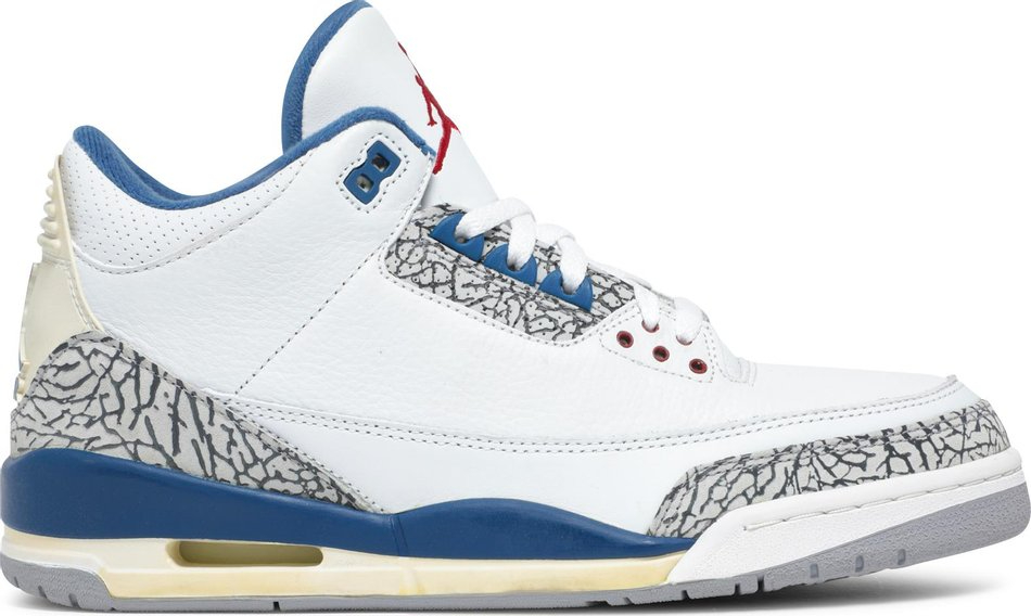 Best Replica Air Jordan 3 Retro  True Blue  2001 136064-141 - Colareps