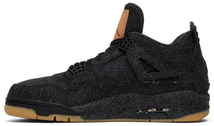 Best Replica Levi s x Air Jordan 4 Retro  Black Denim  AO2571-001 Replicas - Colareps