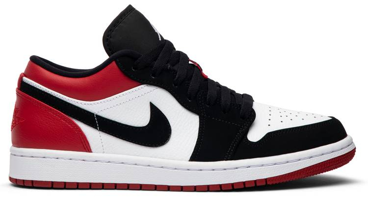 Best Replica Air Jordan 1 Low  Black Toe  553558-116 - Colareps