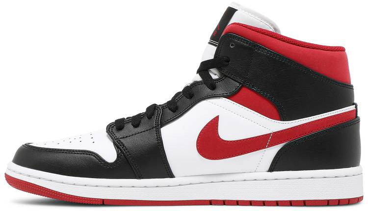 Best Replica Air Jordan 1 Mid  Black Gym Red  554724-122 - Colareps