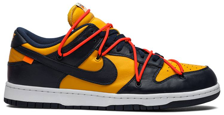 Best Replica Off-White x Dunk Low  University Gold  CT0856-700 - Colareps
