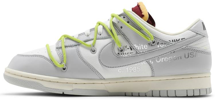 Best Replica Off-White x Dunk Low  Lot 08 of 50  DM1602-106 - Colareps