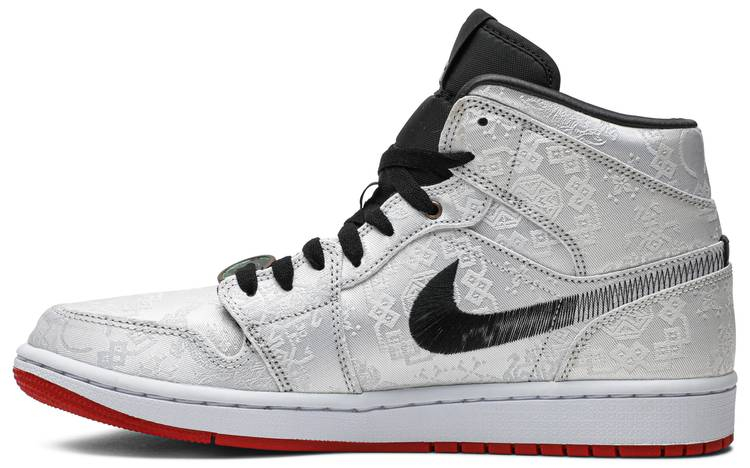 Best Replica CLOT x Air Jordan 1 Mid  Fearless  CU2804-100 - Colareps