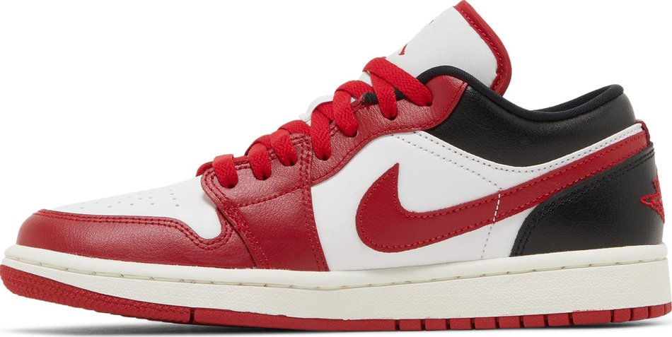 Best Replica Wmns Air Jordan 1 Low  White Gym Red  DC0774-160 - Colareps