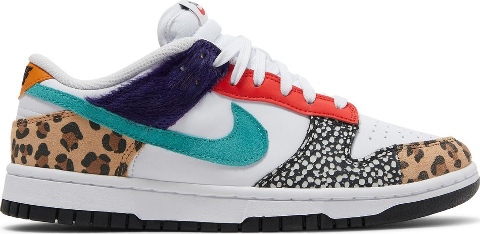 Best Replica Wmns Dunk Low SE  Safari Mix  DN3866-100 - Colareps