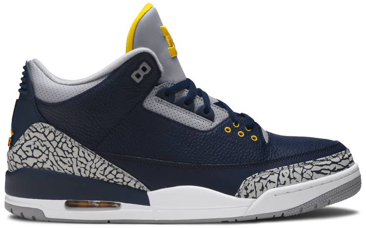 Best Replica Air Jordan 3 Retro  Michigan  PE AJ3-820064 - Colareps