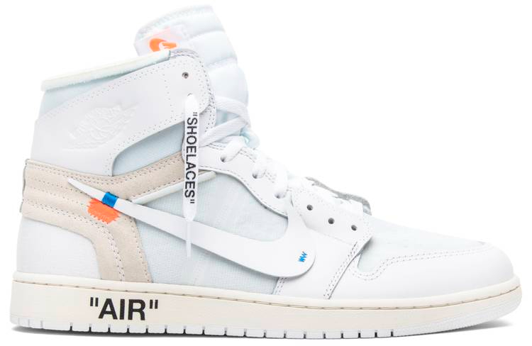 Best Replica Off-White x Air Jordan 1 Retro High OG  White  2018 AQ0818-100 - Colareps