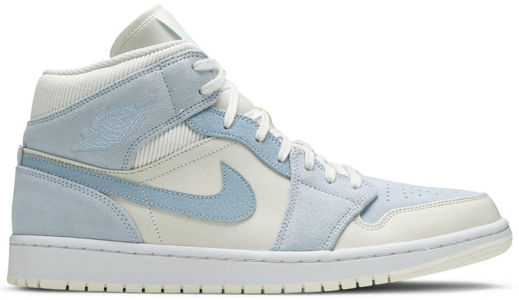 Best Replica Air Jordan 1 Mid SE  Sail Light Blue  DA4666-100 - Colareps