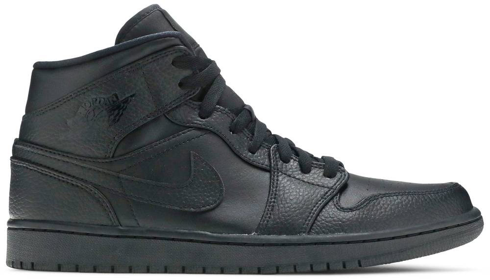 Best Replica Air Jordan 1 Mid  Triple Black  554724-091 - Colareps
