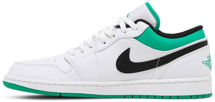 Best Replica Air Jordan 1 Low  White Lucky Green  553558-129 - Colareps