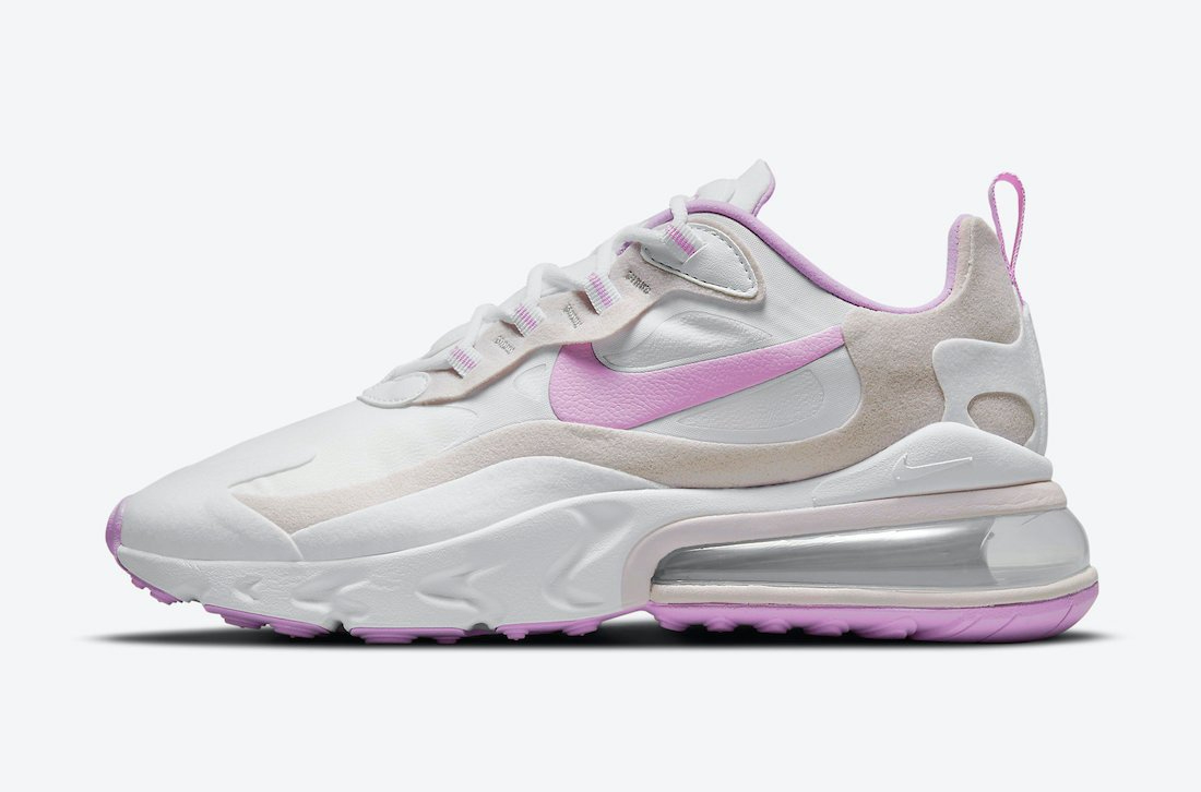 Best Replica Air Max 270 React in White and Light Violet CZ1609-100 - Colareps