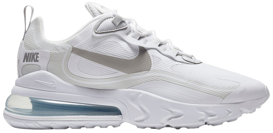 Best Replica Air Max 270 React  White Light Smoke Grey  CV1632-100 - Colareps