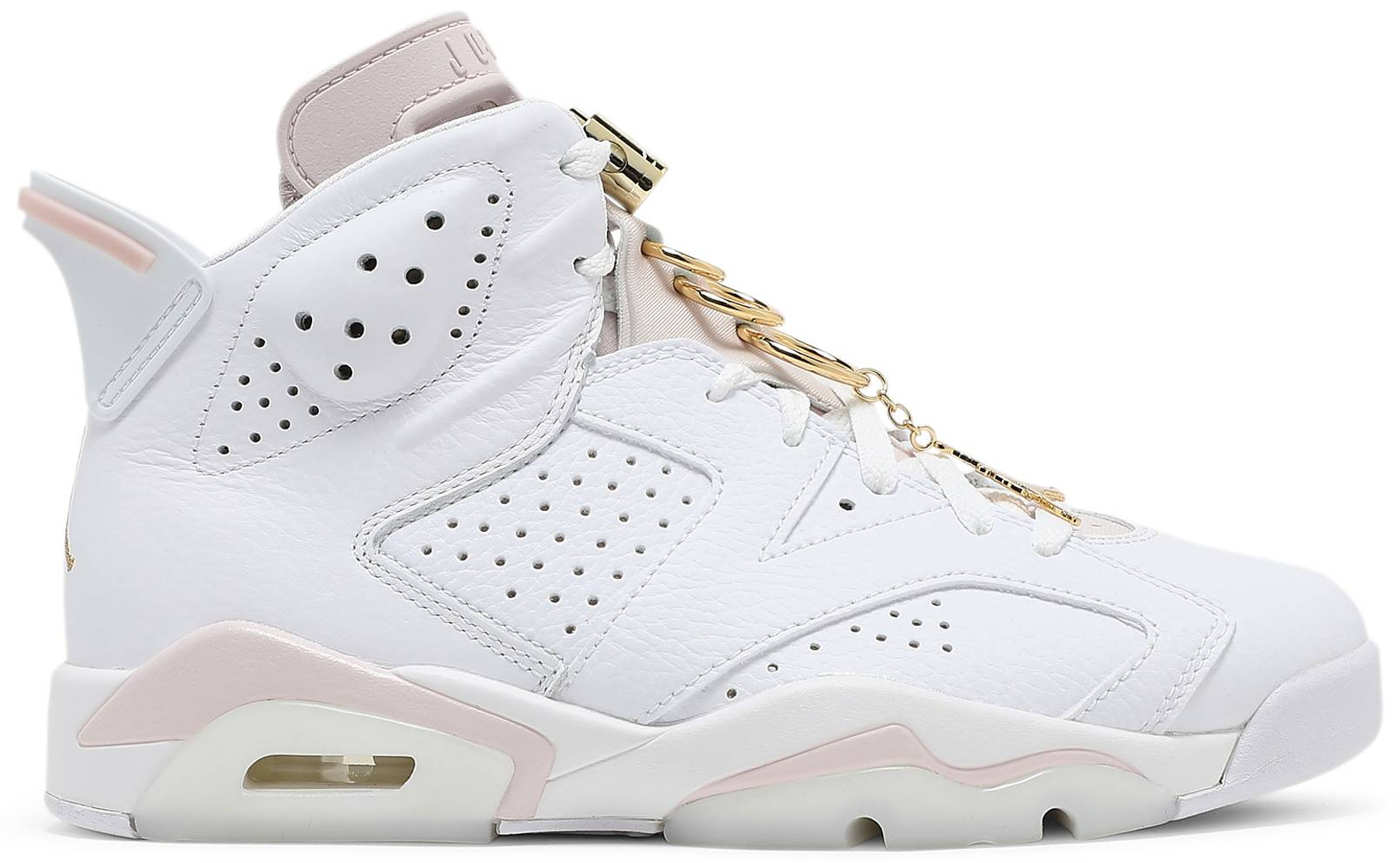 Best Replica Wmns Air Jordan 6 Retro  Gold Hoops  DH9696-100 - Colareps