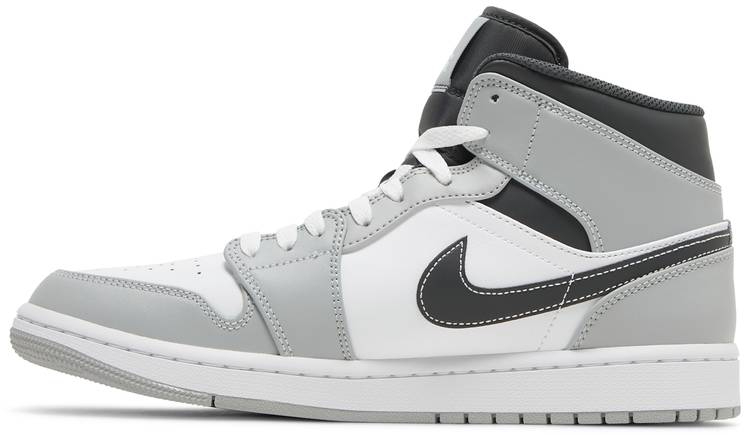 Best Replica Air Jordan 1 Mid  Light Smoke Grey  554724-078 - Colareps