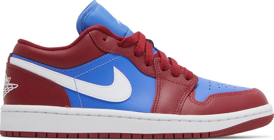 Best Replica Wmns Air Jordan 1 Low  Deep Red Blue  DC0774-604 - Colareps