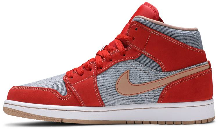 Best Replica Air Jordan 1 Mid  Denim Red  DM4352-600 - Colareps