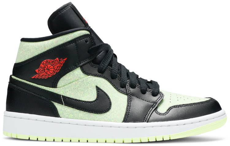 Best Replica Wmns Air Jordan 1 Mid SE  Black Barely Volt  CV5276-003 - Colareps